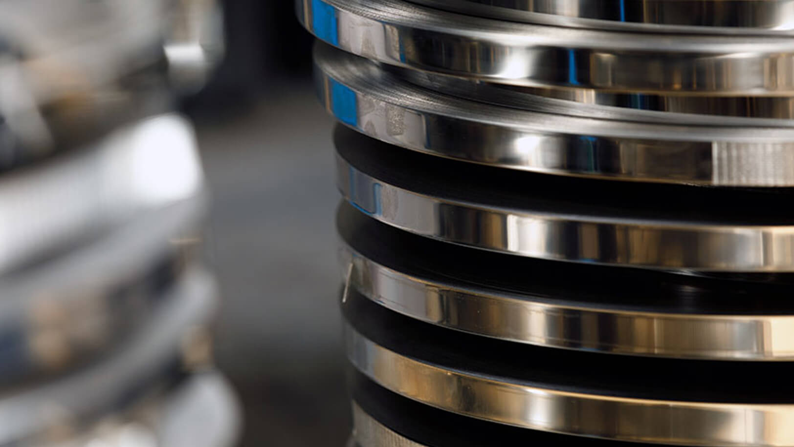 Stainless Steel Slitting Blanks Polishing background